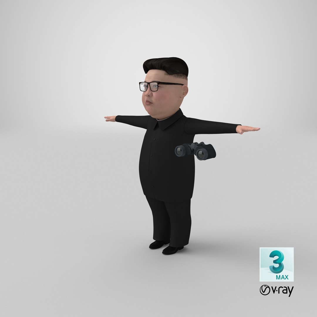 Cartoon Kim Jong Un 3D model https://p.turbosquid.com/ts-thumb/0C/KsmIgB/U4/stemcell_max_vray_render/png/1670956193/1920x1080/fit_q87/057bed0ef9b9120d9f6e186b89855675245e9067/stemcell_max_vray_render.jpg