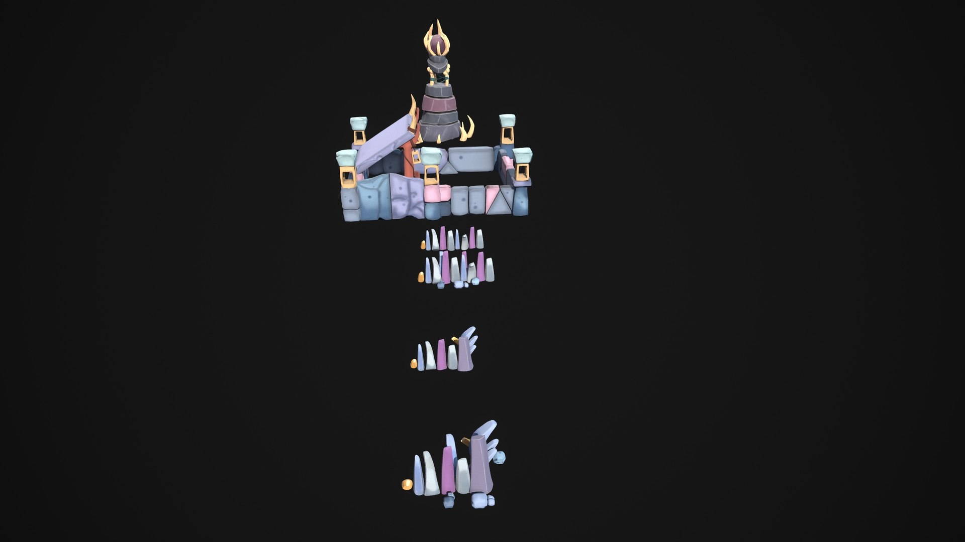 3D Totem Cage Fance assets for games stylized 3D model model https://p.turbosquid.com/ts-thumb/0C/Nl1JhM/VE/buildingsample_007/jpg/1733672258/1920x1080/fit_q87/738137e970aa91117d4e2e6fd4f3c461fcd4b7ae/buildingsample_007.jpg
