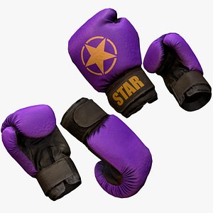 Boxing Gloves Purple Star model