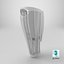 Removable Lower Limb Fairing with Patterned Vents White