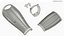 Removable Lower Limb Fairing with Patterned Vents White