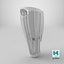 Removable Lower Limb Fairing with Patterned Vents White