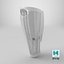 Removable Lower Limb Fairing with Patterned Vents White
