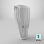 Removable Lower Limb Fairing with Patterned Vents White