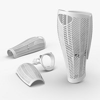 Removable Lower Limb Fairing with Patterned Vents White