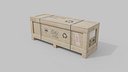 Wide Narrow Wooden Crate - Customizable Shipping Box