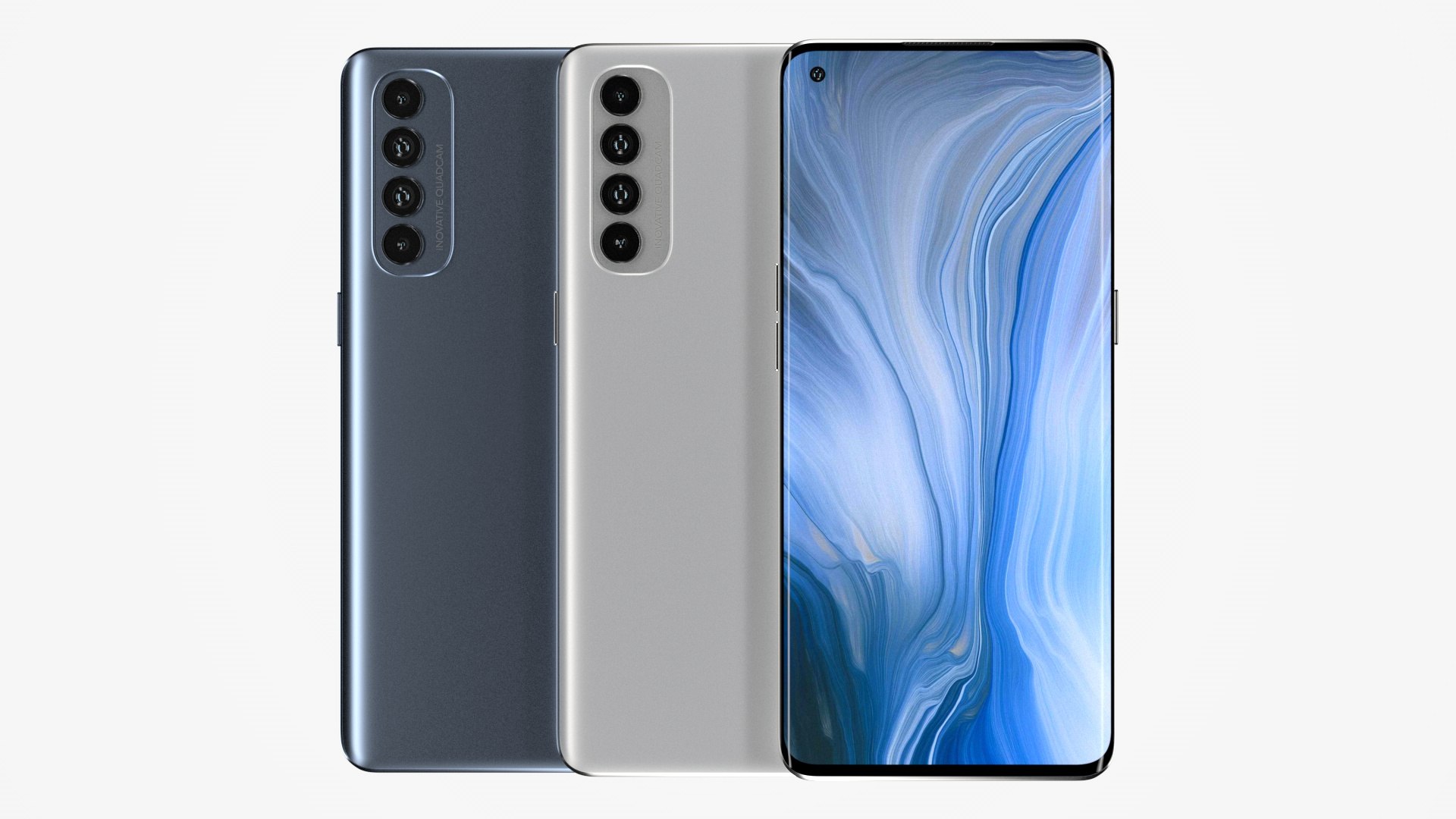 oppo reno 4 pro 3d view