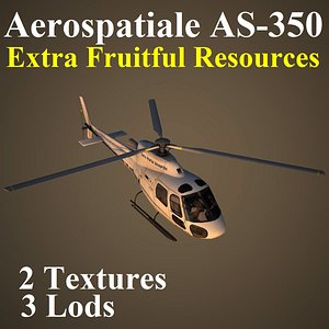 aerospatiale vip helicopter 3d max