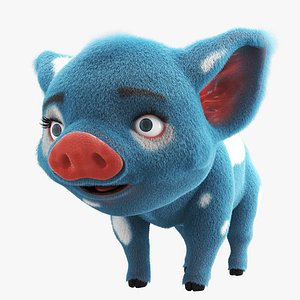 Cartoon Piglet model