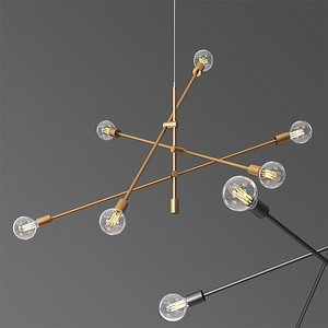 west elm mobile chandelier 3D