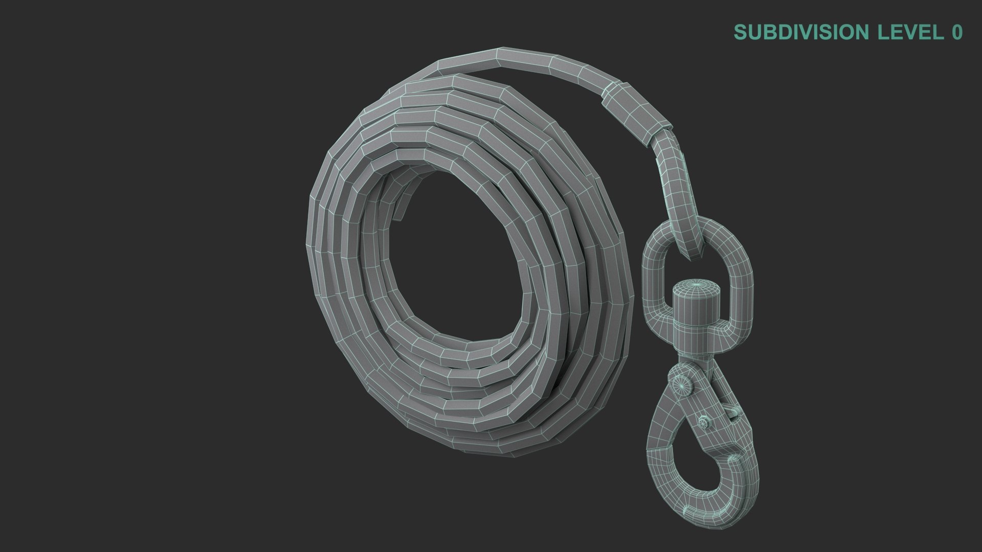 Cable With Hook 3D model https://p.turbosquid.com/ts-thumb/0C/alvbF1/MD/wireframe0007/jpg/1680849189/1920x1080/fit_q87/0b422e1e068974cf9e5f1296ad3aadc0996310ef/wireframe0007.jpg