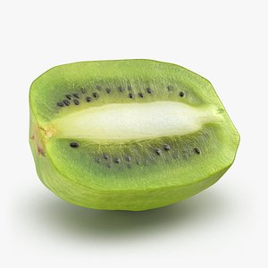 Peeled Kiwi Cut 2 3D model