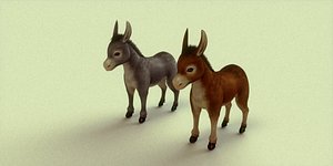 donkey blender 3d model
