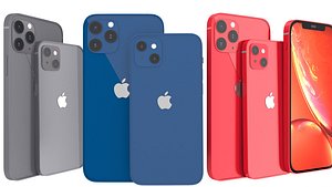 3D apple iphone 13 pro and mini