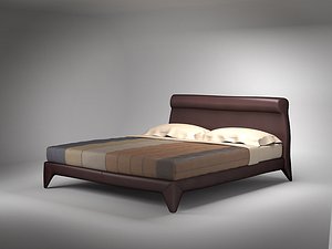 3ds bed flou chocolat