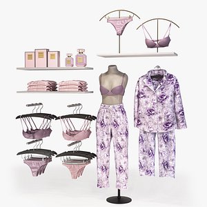 Luxury Lingerie and Sleepwear Retail Display