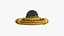 Alien-Raumschiff UFO E08 Yellow Dirt - Sci-Fi-Raumschiff-Design