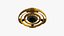 Alien-Raumschiff UFO E08 Yellow Dirt - Sci-Fi-Raumschiff-Design