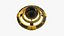 Alien-Raumschiff UFO E08 Yellow Dirt - Sci-Fi-Raumschiff-Design