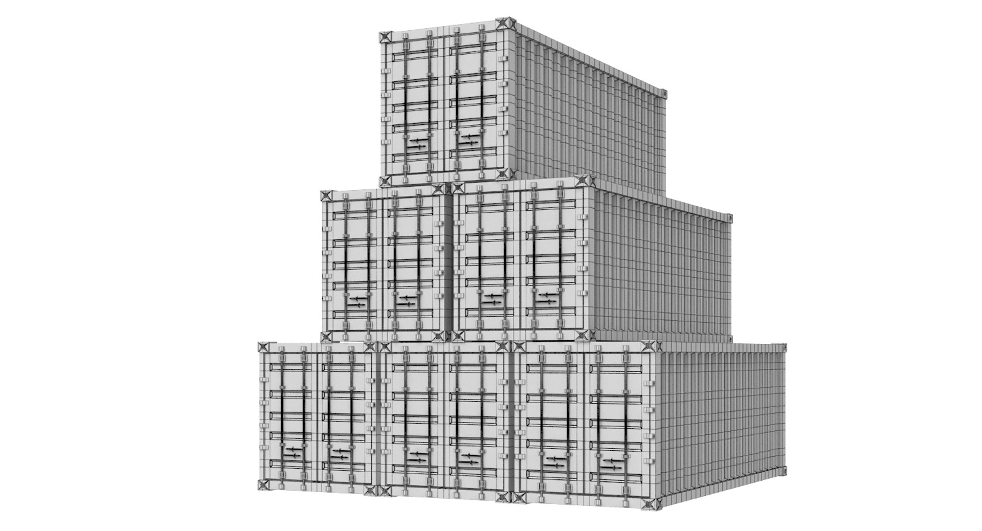 3D Shipping Containers Model - TurboSquid 1195331