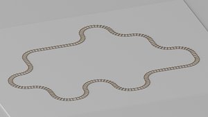 3D Railway Track model