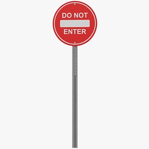 3D Traffic Sign 06