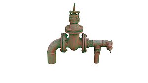 3D model hydrant faucet