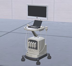 ultrasound machine 3D model