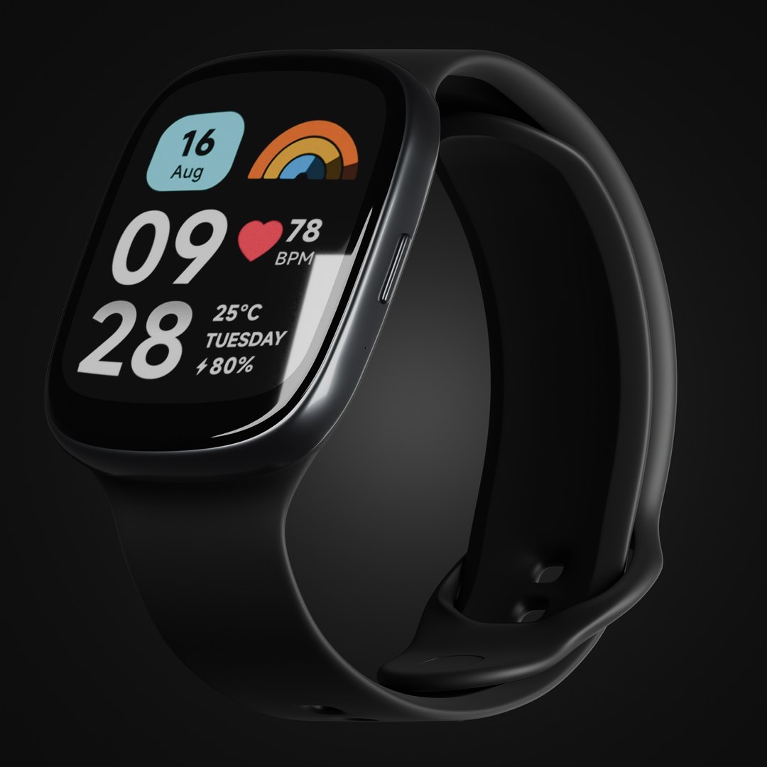 Smartwatch Redmi 3 Active 3D Model - TurboSquid 2329733