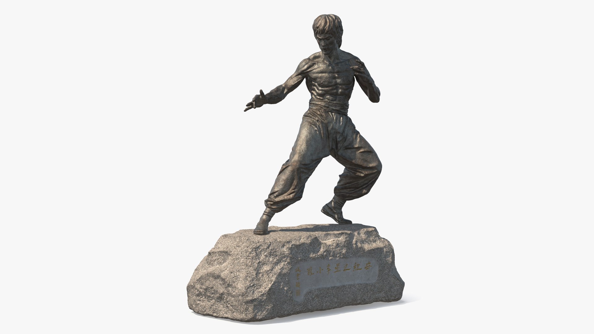 Statue of Bruce Lee 3D model preview