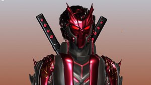 3D Cyberpunk Hayabusa model