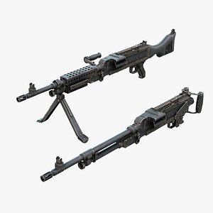 M240 Machine Gun Game Ready