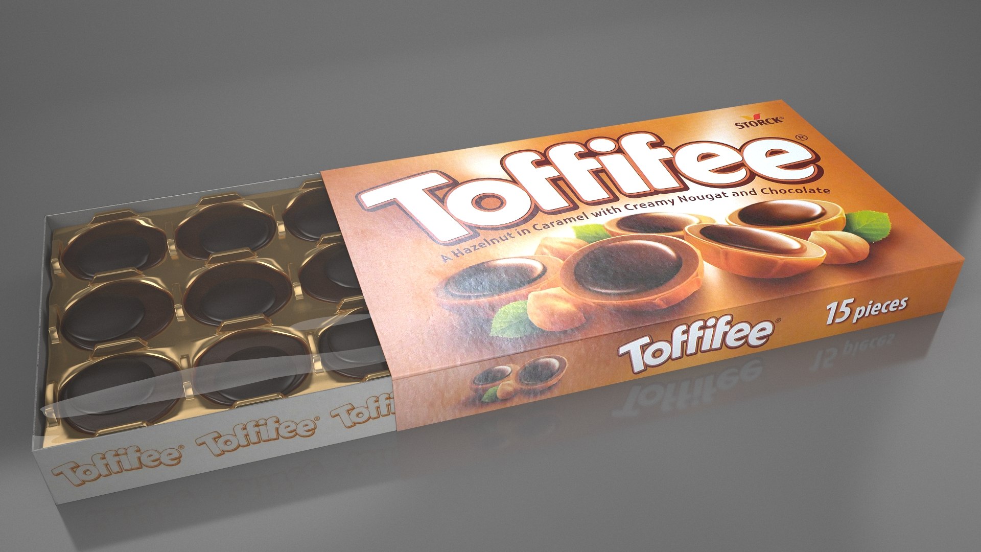 Box Of Toffifee Candies Stock Photo - Download Image Now