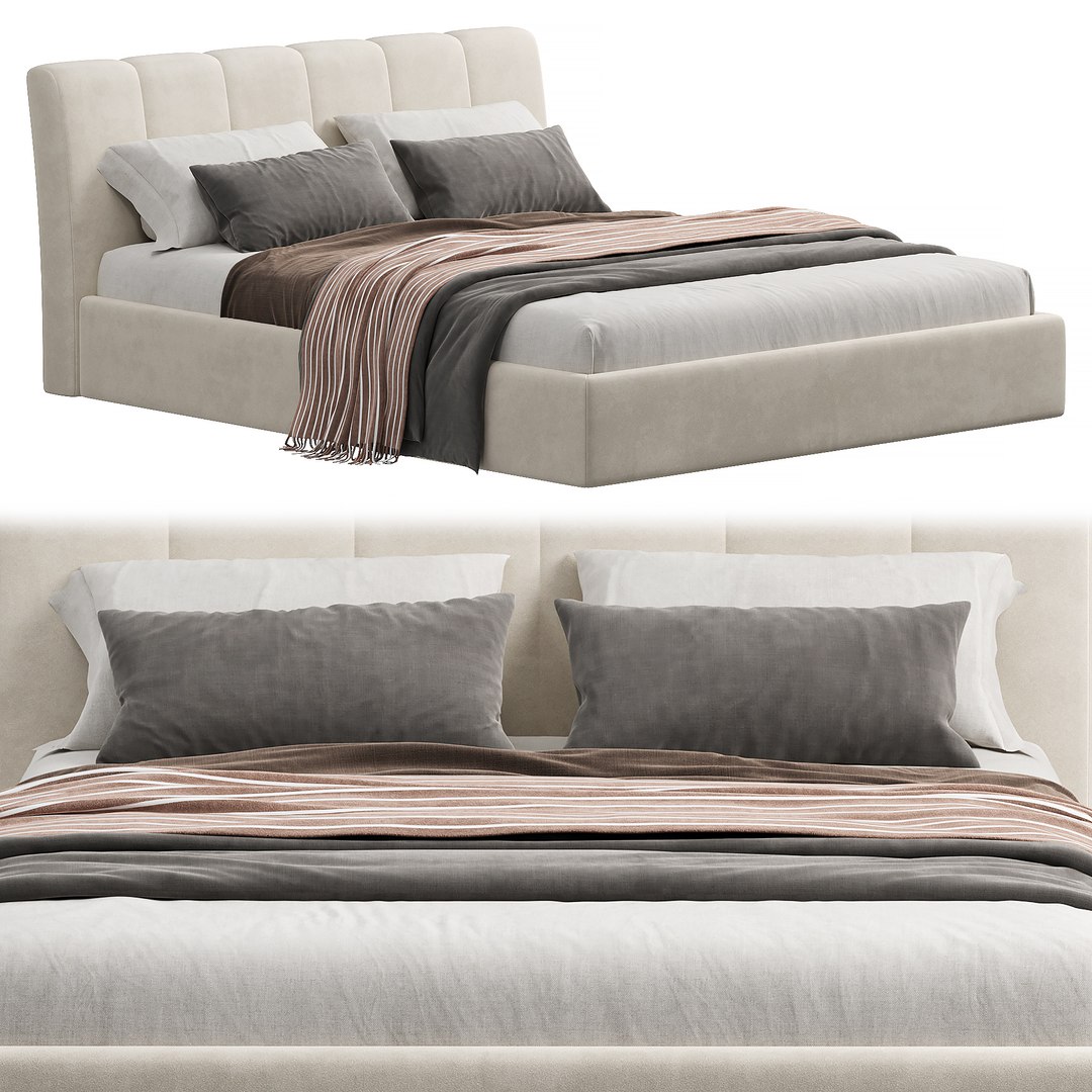 3D NORMA BED By Vienna Cream - TurboSquid 1957648