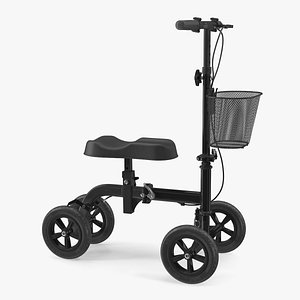3D Knee Walker Scooter Black model
