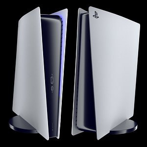 3D model console playstation 5