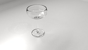 champagne glass 2 3D model