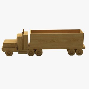 3d model wooden toy truck