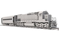 Locomotive Train with Wagon