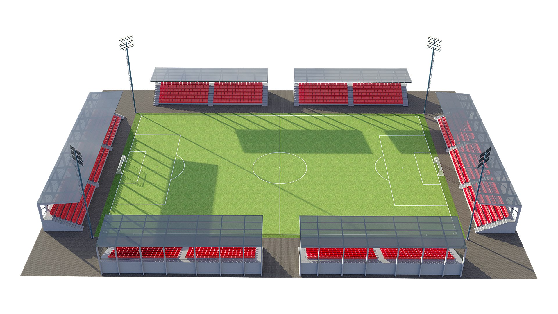3D Soccer Football Field model - TurboSquid 1802573
