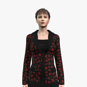 Game Ready Girl Character Asset model