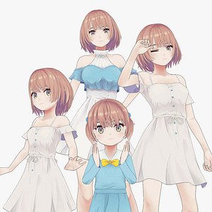 Anime Female Base Mesh Age Kit