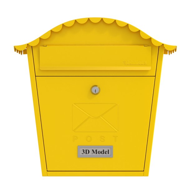 Post box 3D model - TurboSquid 1680843