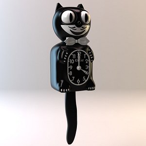 3D kit cat clock