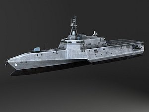 uss independence battle battleship 3d model