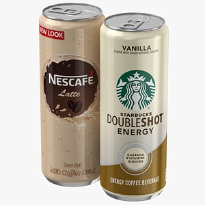 Starbucks And Nescafe Coffee Cans Collection