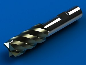 3D 20mm Metric Single End Mill - 4 flutes