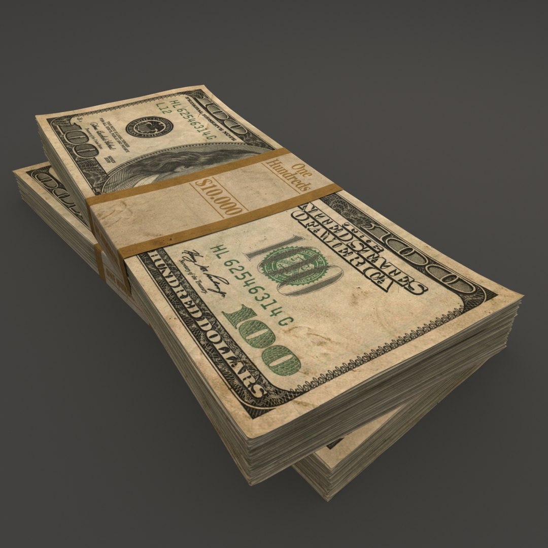 Dollar Stack 3d Max