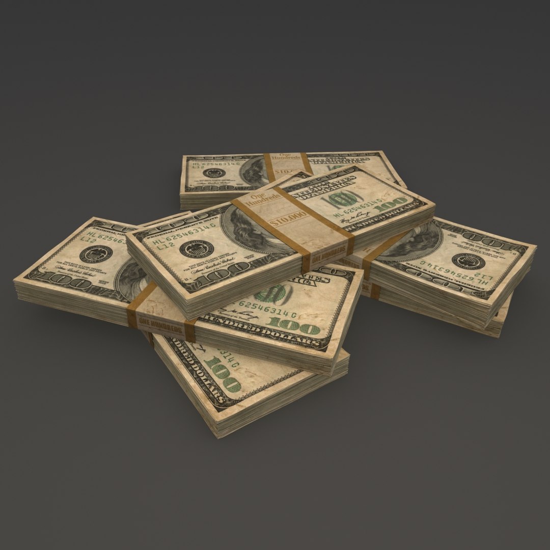 Dollar Stack 3d Max
