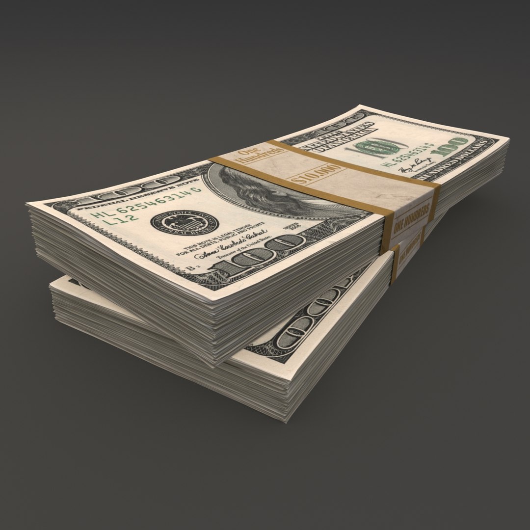 Dollar Stack 3d Max